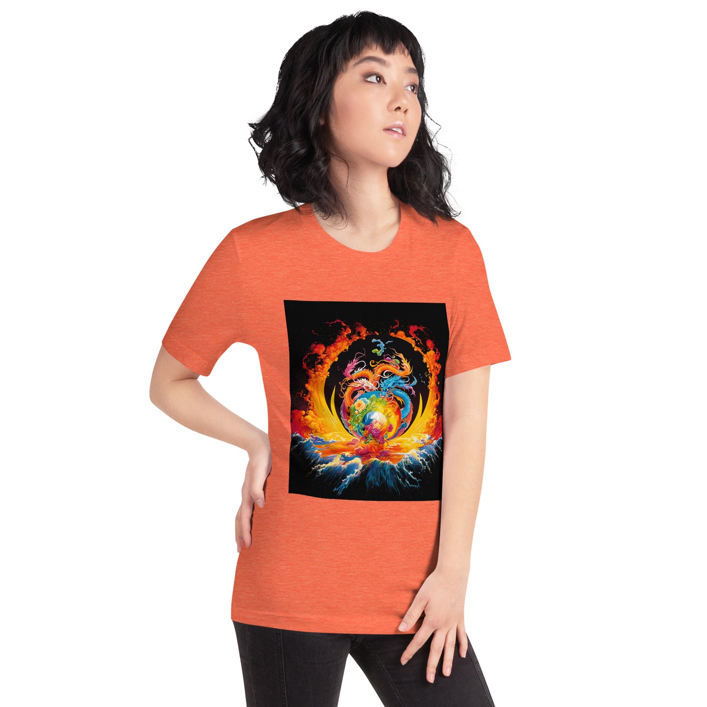 Eternal Harmony: Dual Dragon Unisex t-shirt