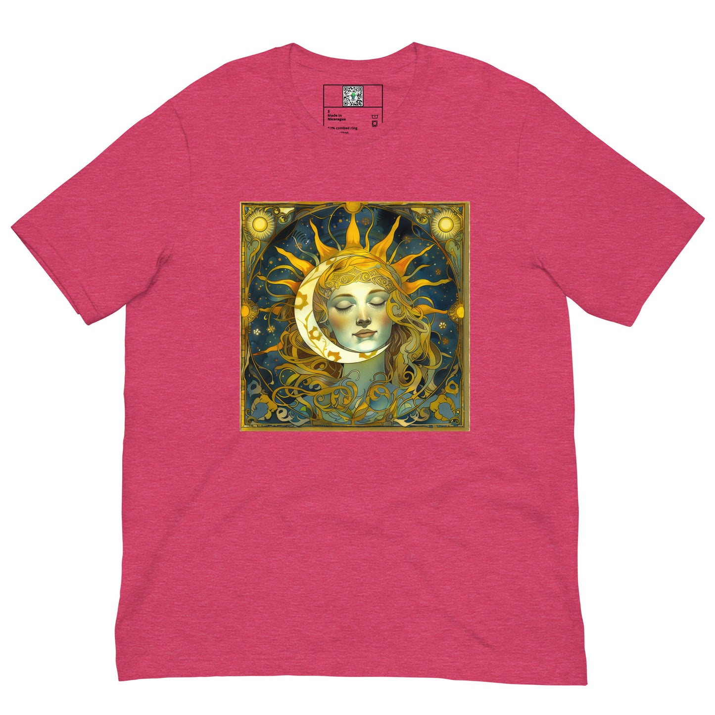 Cosmic Harmony: Sun and Moon Balance - Unisex T-Shirt