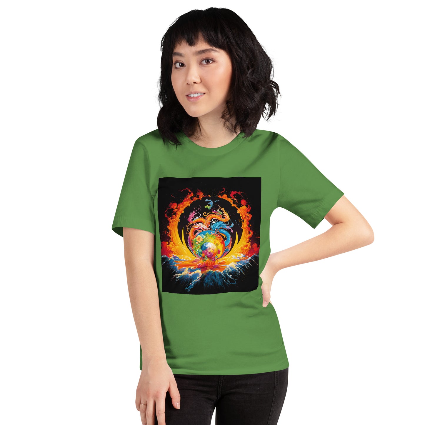 Eternal Harmony: Dual Dragon Unisex t-shirt