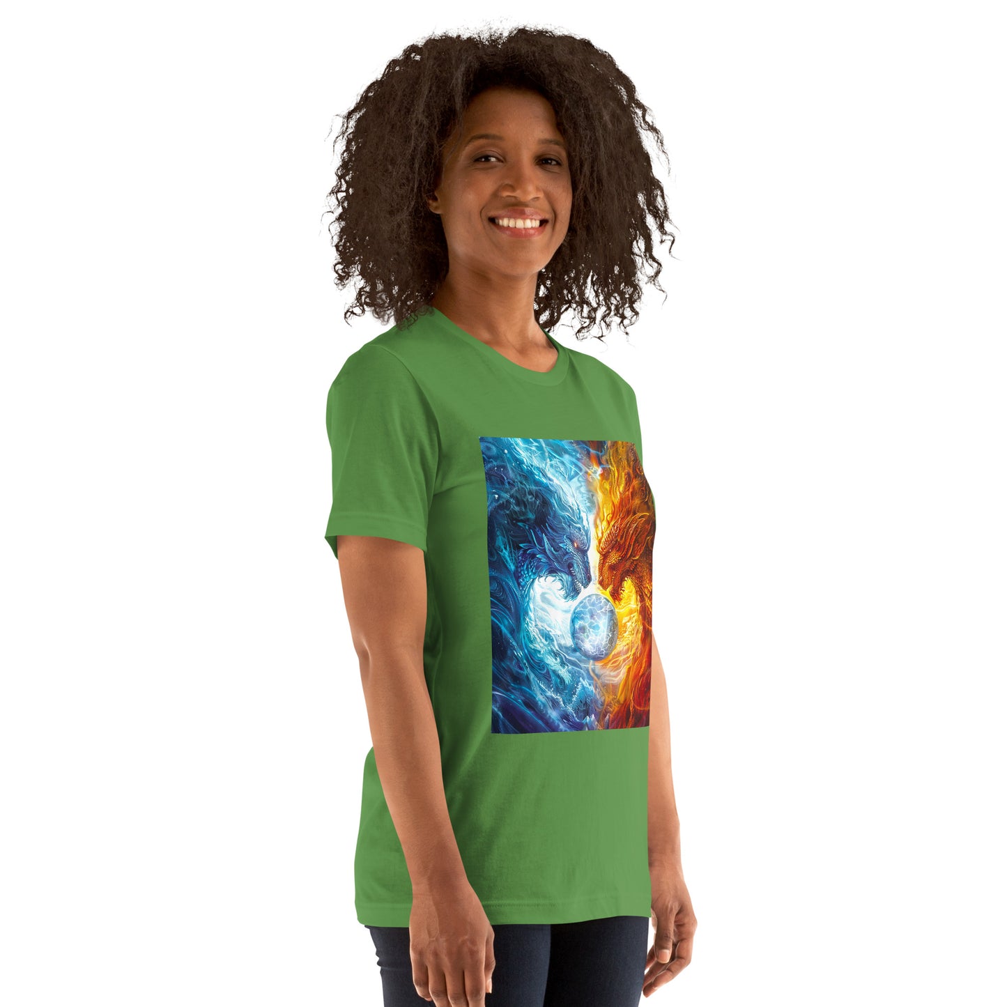 Equinox Harmony: Fire and Ice Guardians - Unisex t-shirt