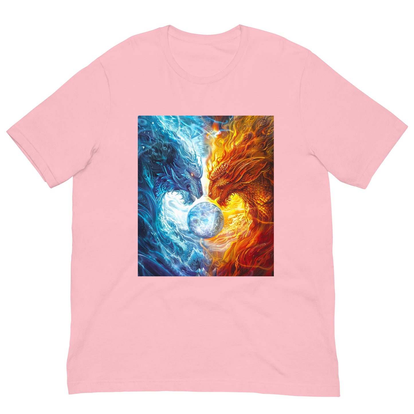 Equinox Harmony: Fire and Ice Guardians - Unisex t-shirt