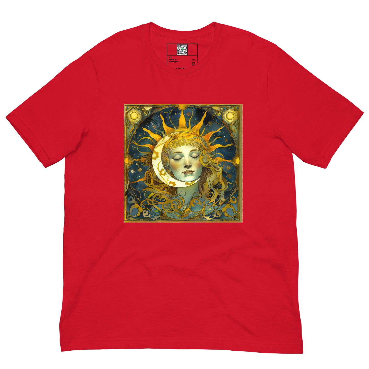 Cosmic Harmony: Sun and Moon Balance - Unisex T-Shirt