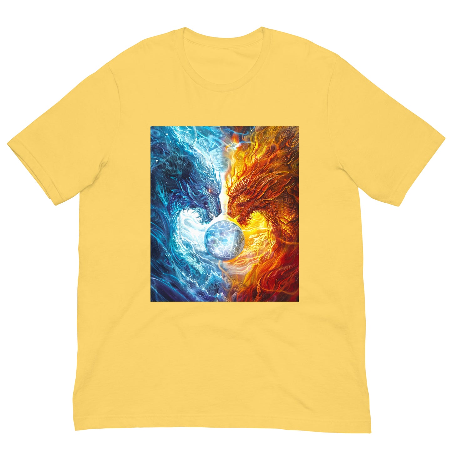 Equinox Harmony: Fire and Ice Guardians - Unisex t-shirt