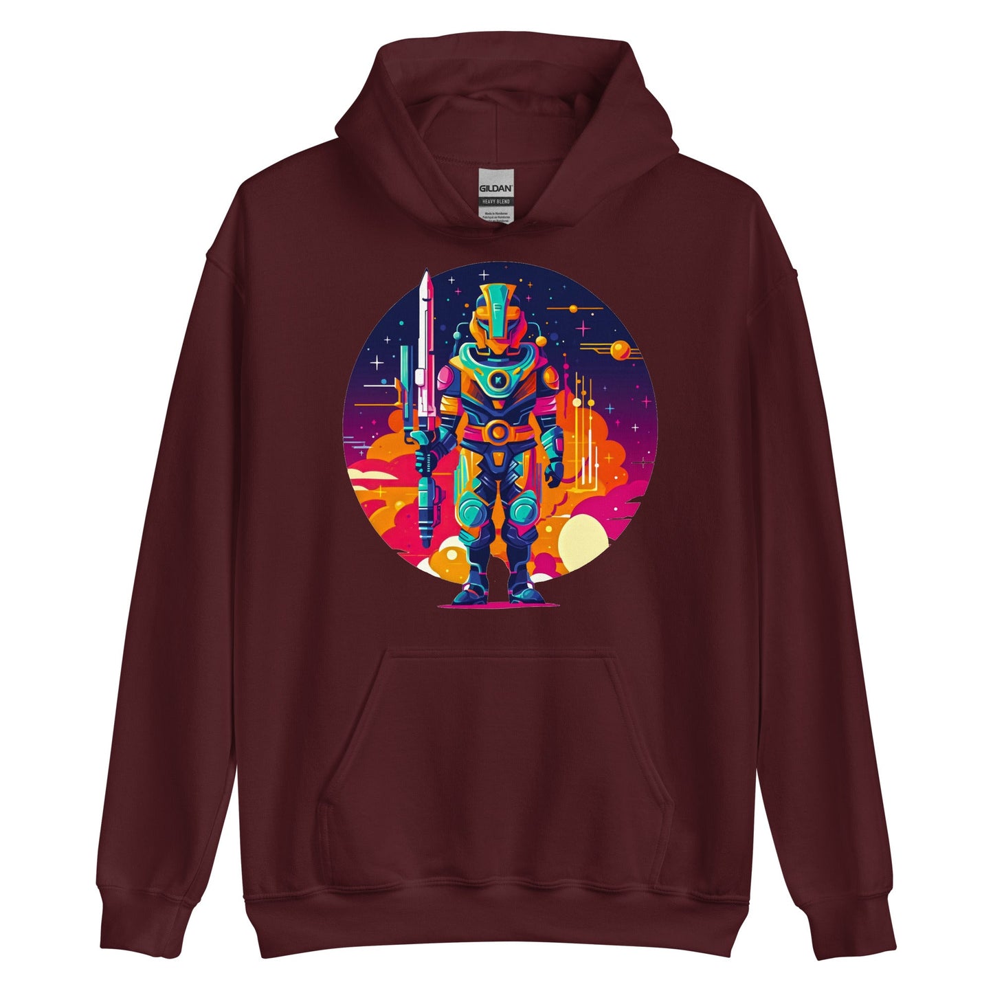 Vector Soldier Two - Unisex Gildan 18500 Hoodie - BBairt