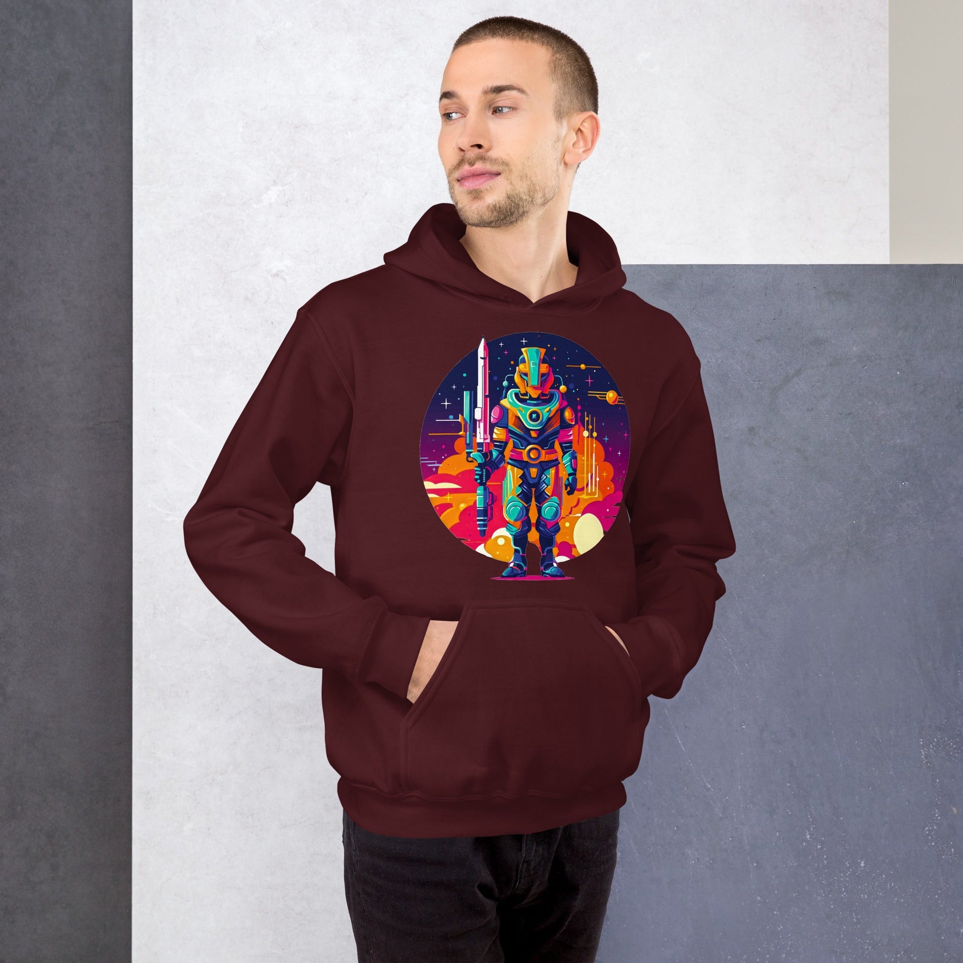 Vector Soldier Two - Unisex Gildan 18500 Hoodie - BBairt