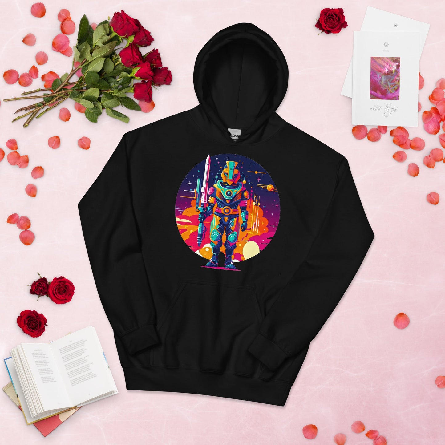 Vector Soldier Two - Unisex Gildan 18500 Hoodie - BBairt
