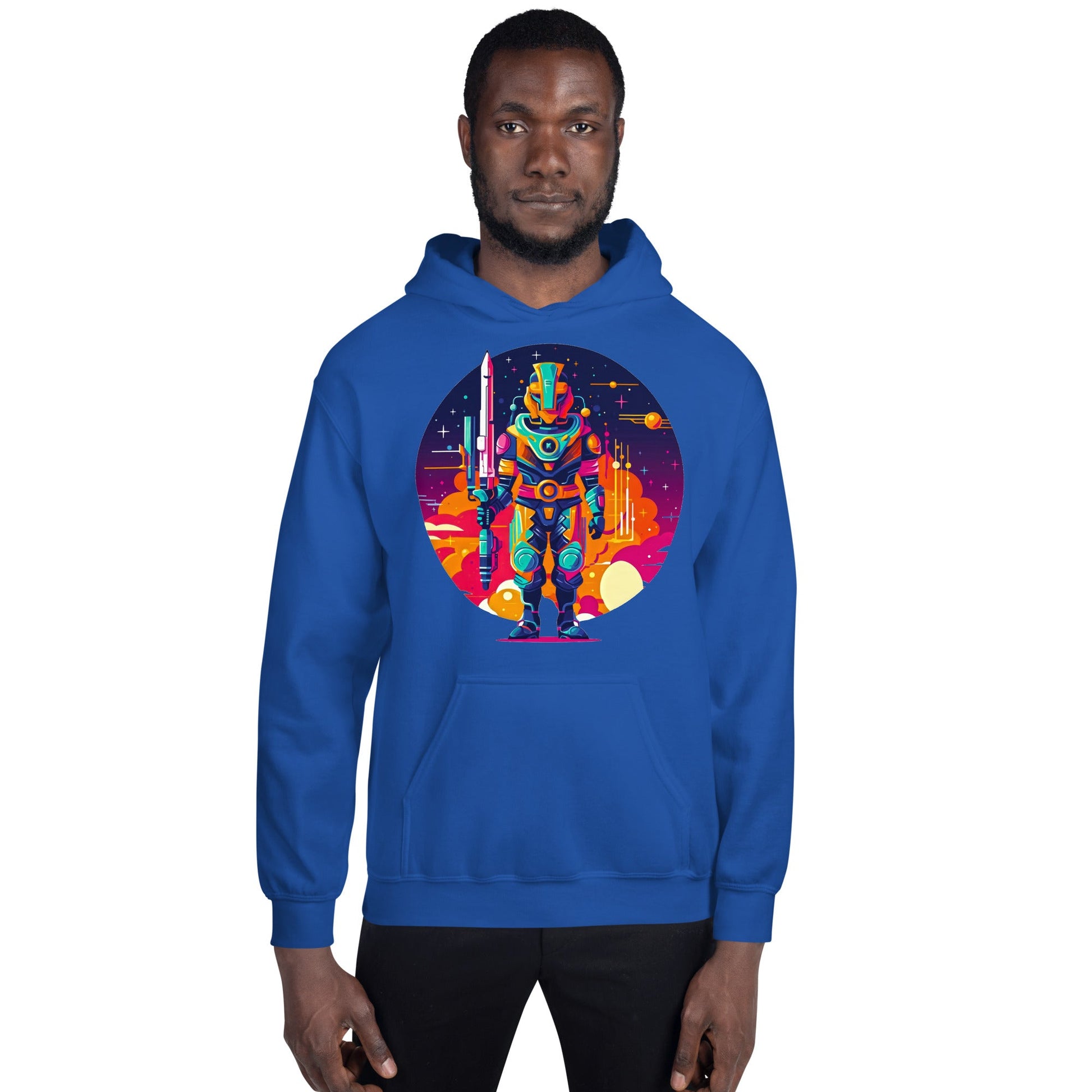 Vector Soldier Two - Unisex Gildan 18500 Hoodie - BBairt