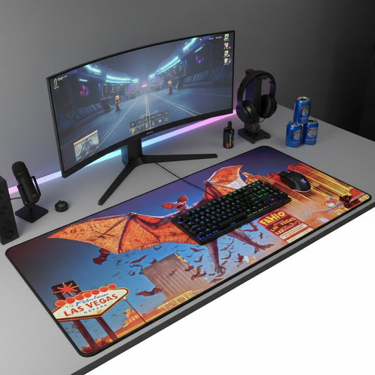 Vegas Nocturne Alt – Desk Mat - BBairt