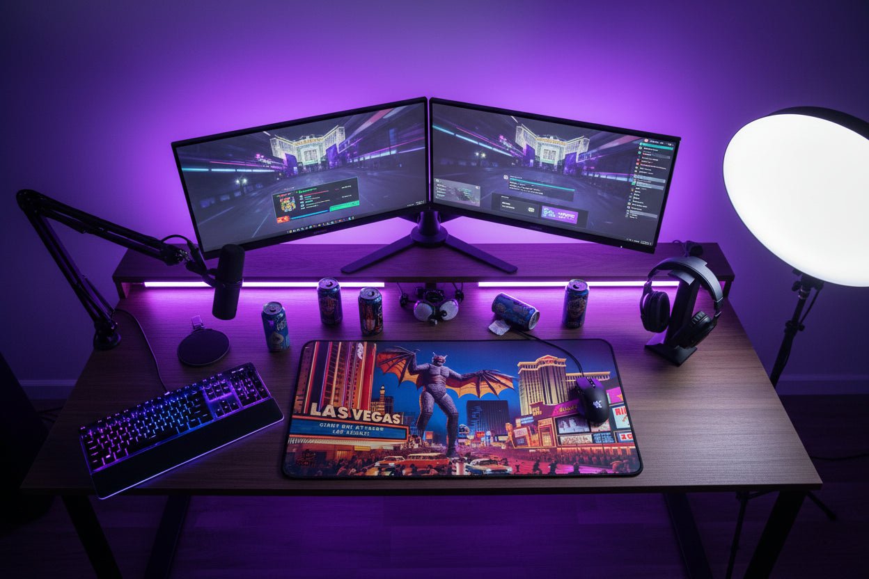 Vegas Nocturne – Desk Mat - BBairt