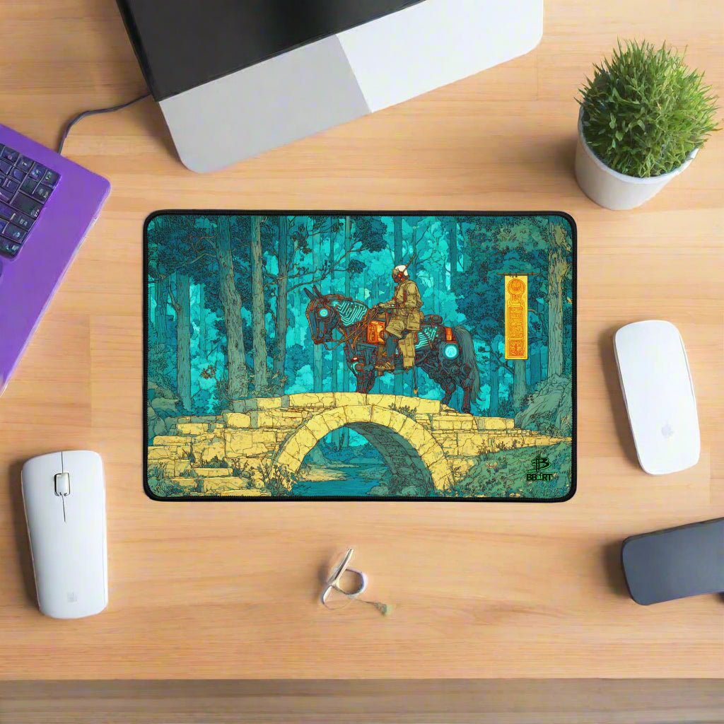 Warden of the Iron Steed - Desk Mat - BBairt