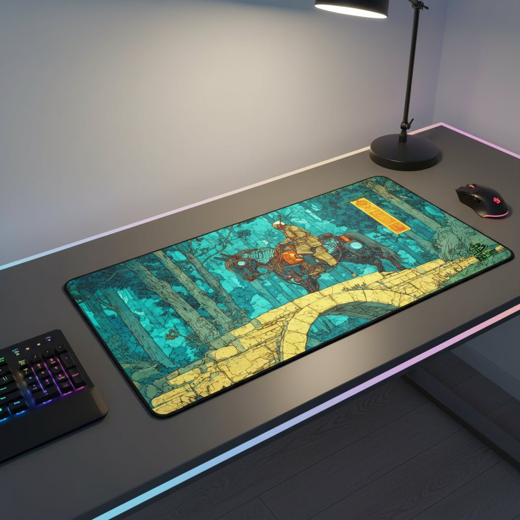 Warden of the Iron Steed - Desk Mat - BBairt