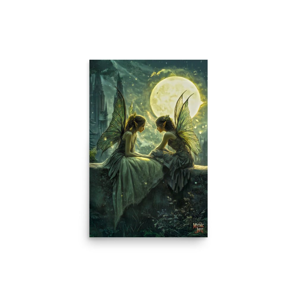 Whispering Moon Photo Paper Poster - Mythic Jheyz Collection - BBairt