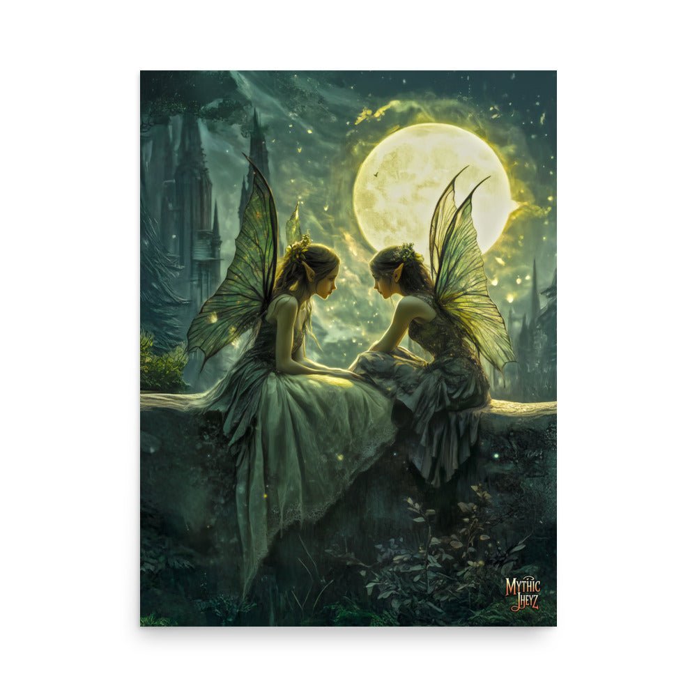 Whispering Moon Photo Paper Poster - Mythic Jheyz Collection - BBairt