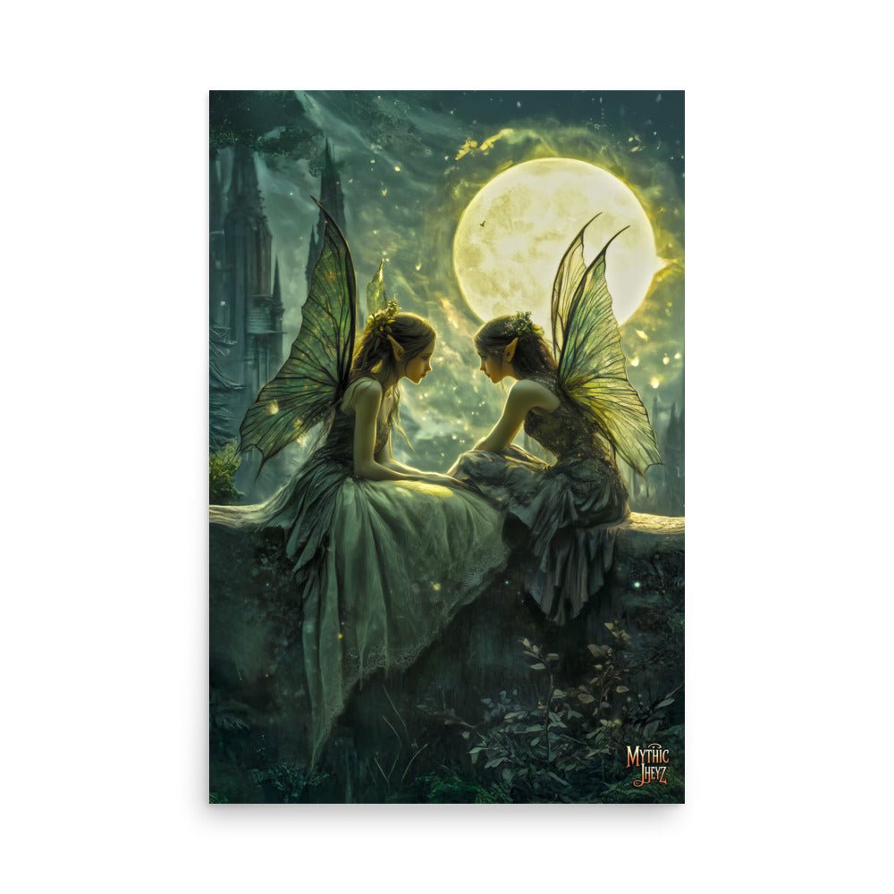Whispering Moon Photo Paper Poster - Mythic Jheyz Collection - BBairt