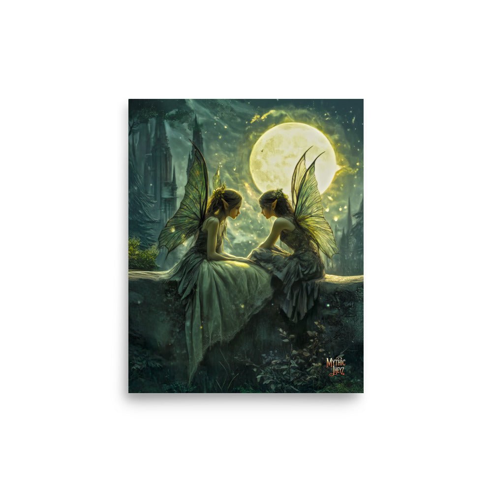 Whispering Moon Photo Paper Poster - Mythic Jheyz Collection - BBairt