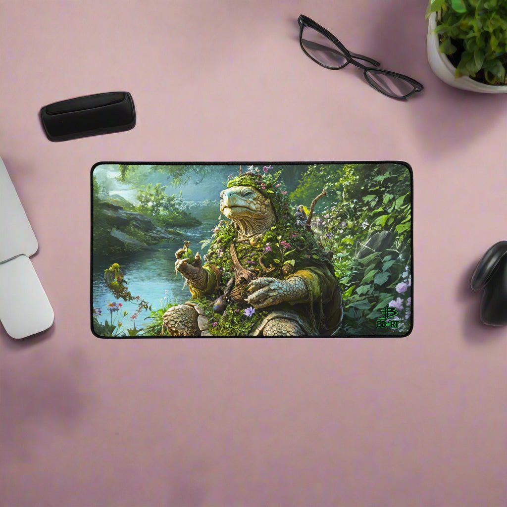 Wiseheart the Druid Turtle Desk Mat - BBairt