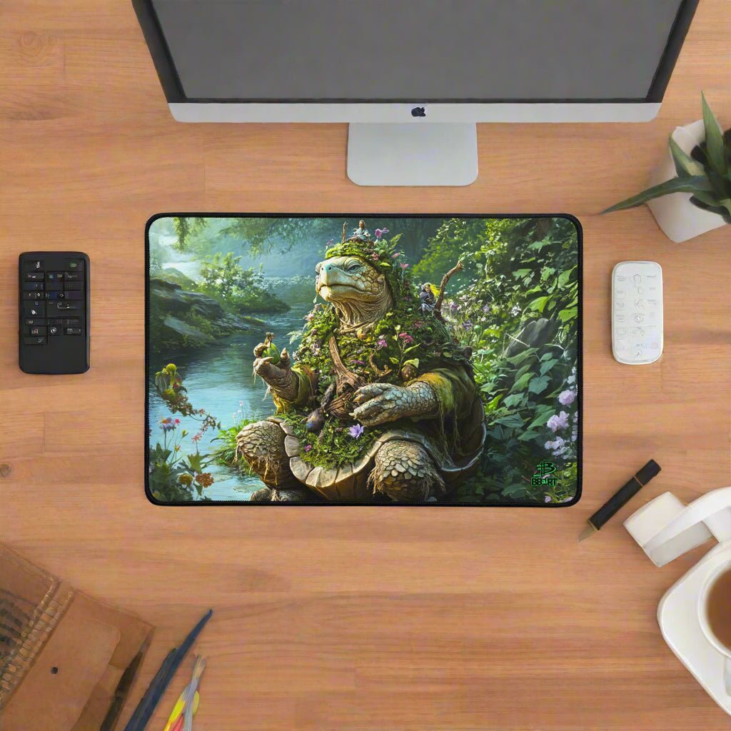 Wiseheart the Druid Turtle Desk Mat - BBairt