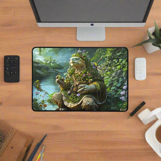 Wiseheart the Druid Turtle – Desk Mat - BBairt