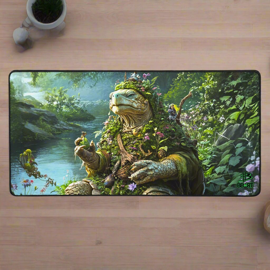 Wiseheart the Druid Turtle Desk Mat - BBairt