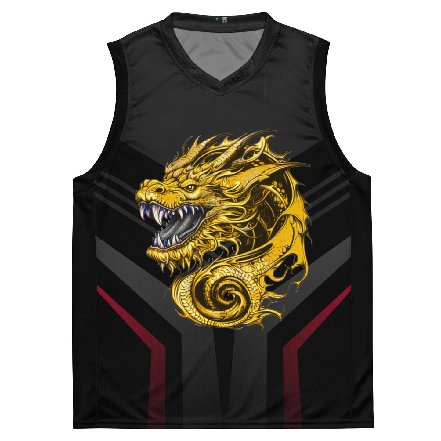 Zephyrion - Recycled unisex basketball jersey - Black - BBairt