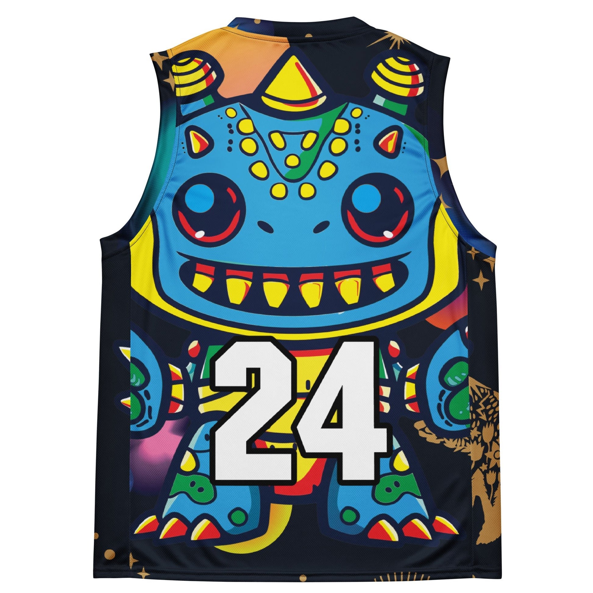 Zippy Zoid - Recycled unisex basketball jersey - Nebula Night Colorway - BBairt
